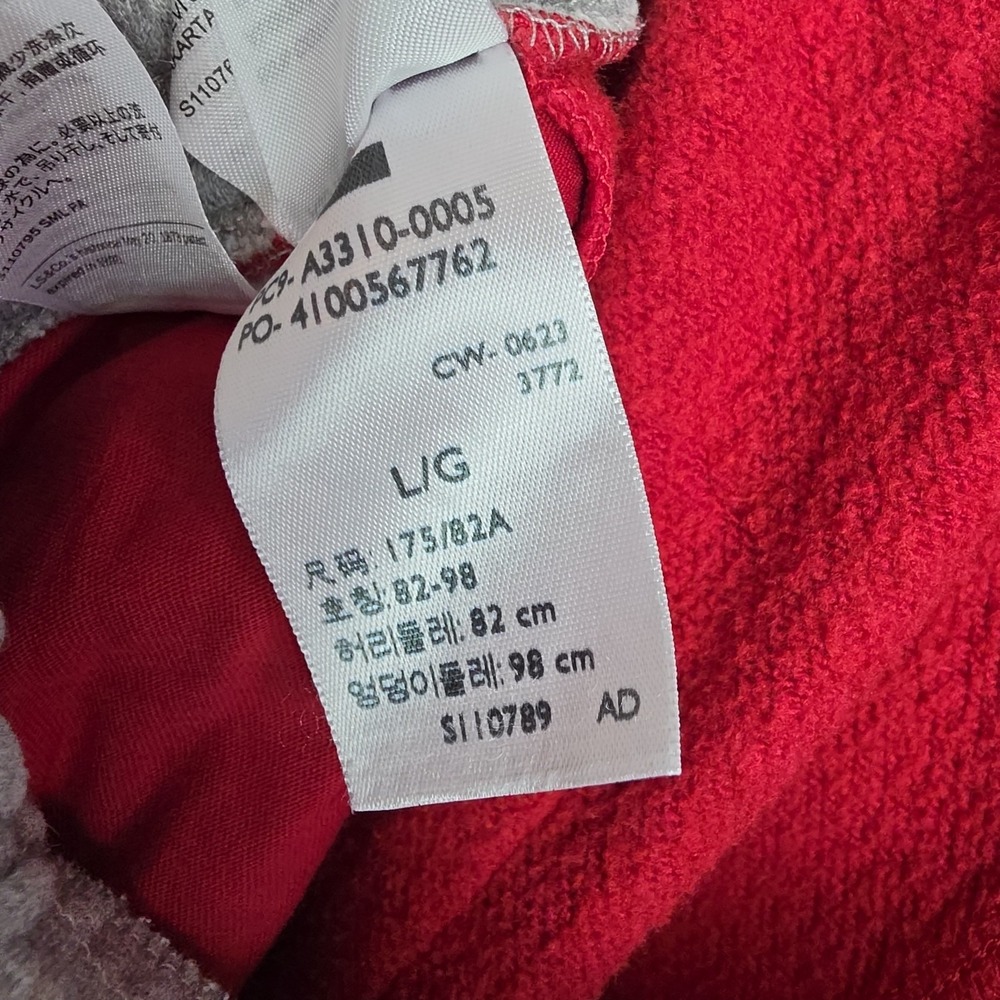 Levi's Sweatpants Men's L Red w/ White Stripe Elastic Waistband Retro Look - Picture 9 of 10